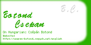 botond csepan business card